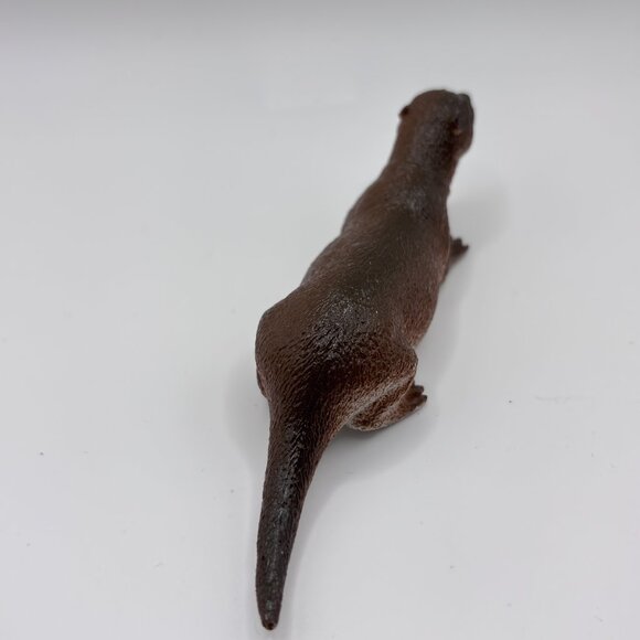 Plastic Otter Animal Educational Toy Figure  5" Plastic  Vintage - Picture 5 of 6